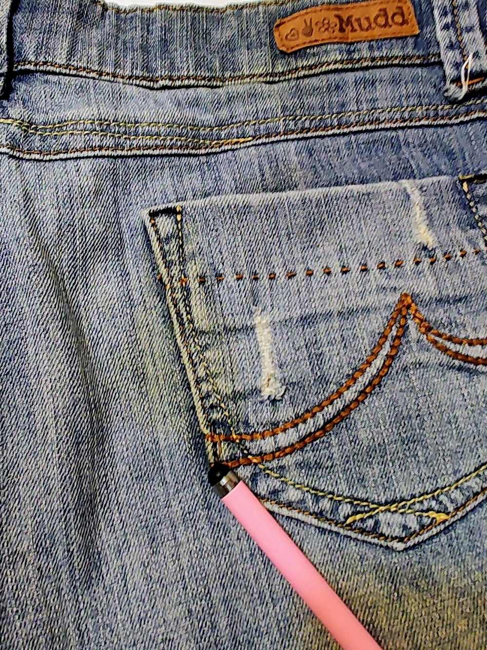 Mudd Y2K Distressed Flare Low Rise Jeans - Picture 7 of 9